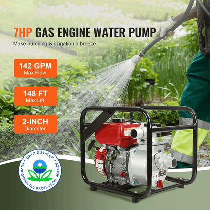 HeavyDuty Gas Powered Water Transfer Pump Stroke Engine For Trash Flood And Agricultural Irrigation 1