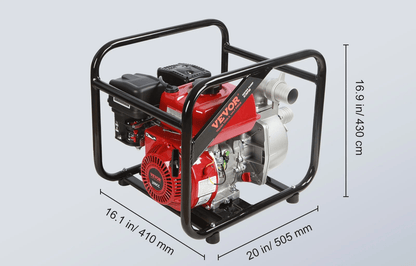 HeavyDuty Gas Powered Water Transfer Pump Stroke Engine For Trash Flood And Agricultural Irrigation 11