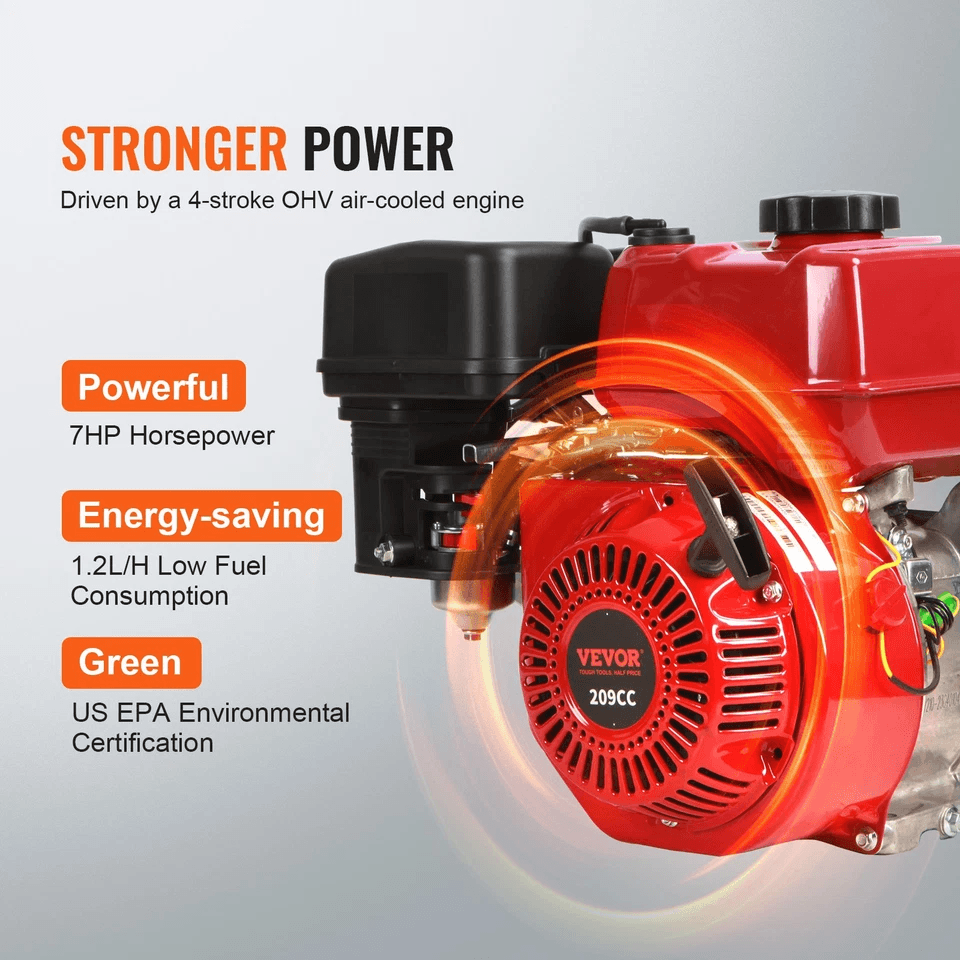 HeavyDuty Gas Powered Water Transfer Pump Stroke Engine For Trash Flood And Agricultural Irrigation 6