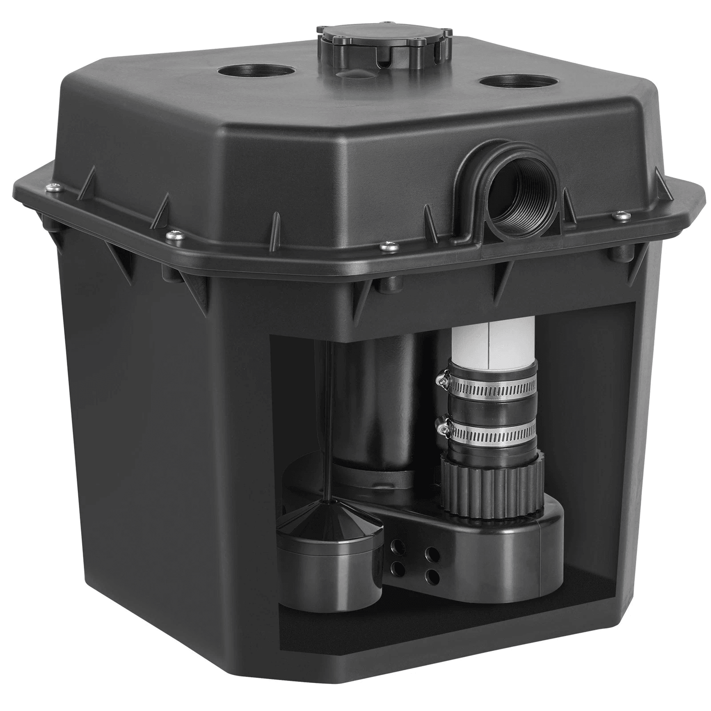 Heavy-Duty Utility Sink Pump Laundry Sink Drain Pump System with High Head, Automatic Submersible Pump for Basement