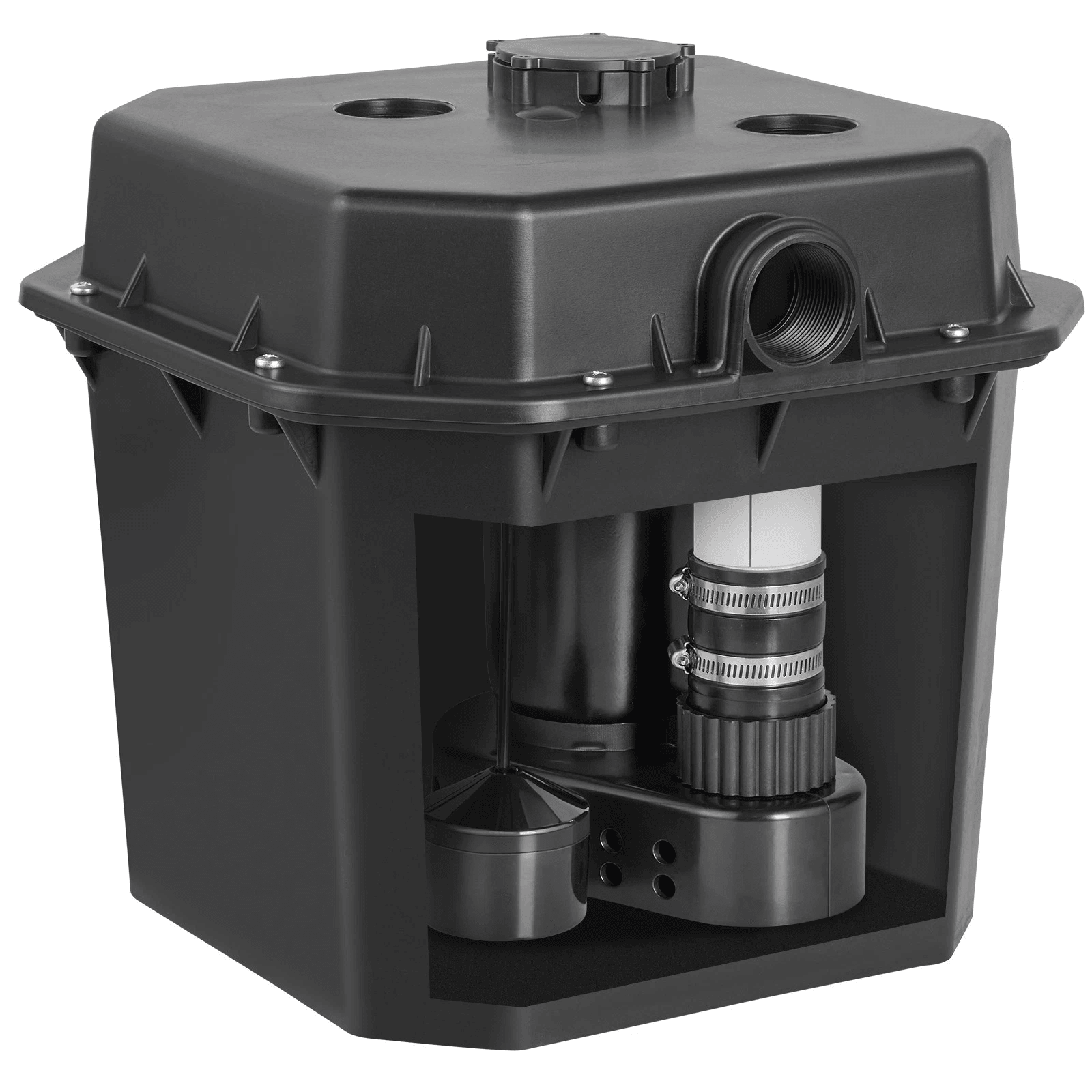 Heavy-Duty Utility Sink Pump Laundry Sink Drain Pump System with High Head, Automatic Submersible Pump for Basement