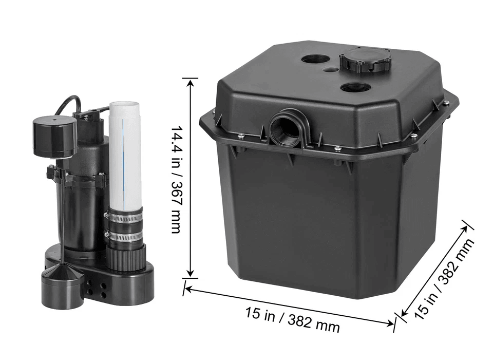 HeavyDuty Utility Sink Pump Laundry Sink Drain Pump System With High Head Automatic Submersible Pum 10