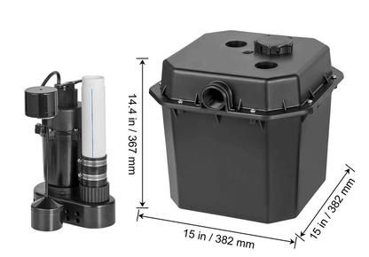 HeavyDuty Utility Sink Pump Laundry Sink Drain Pump System With High Head Automatic Submersible Pum 10