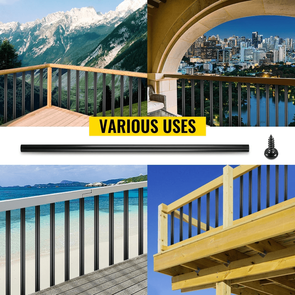 Metal Deck Spindles Aluminum Alloy Deck Balusters For Railing Systems Fences  Porches WeatherResist 3