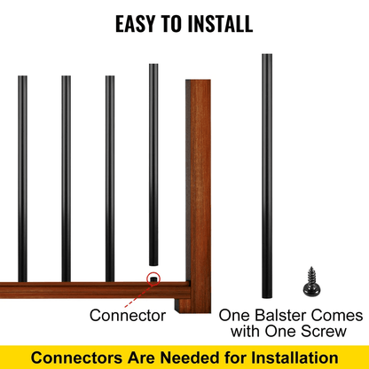 Metal Deck Spindles Aluminum Alloy Deck Balusters For Railing Systems Fences  Porches WeatherResist 8