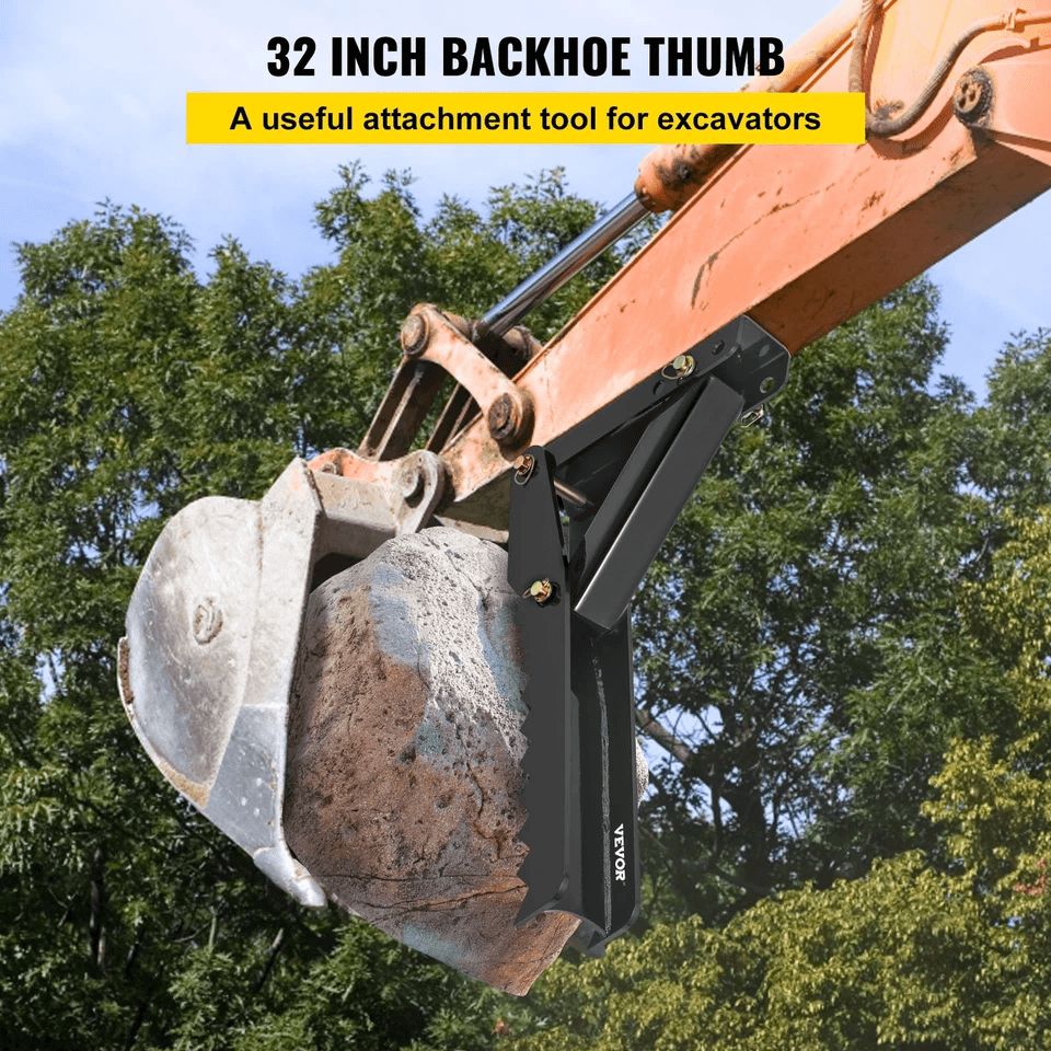 Heavy Duty Backhoe Thumb Universal Steel Plate Excavator Claw For Tractors 1