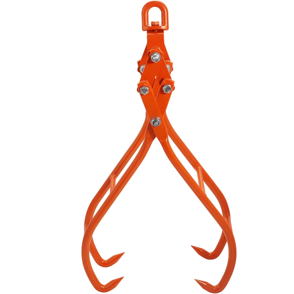 HeavyDuty Timber Claw Hook Log Grapple For Logging Capacity Rotating Ring Ideal For Tractors  ATVs 9