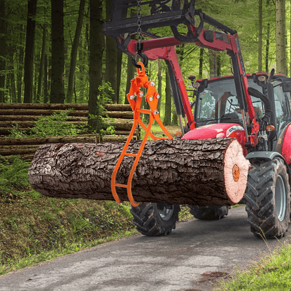 HeavyDuty Timber Claw Hook Log Grapple For Logging Capacity Rotating Ring Ideal For Tractors  ATVs 1