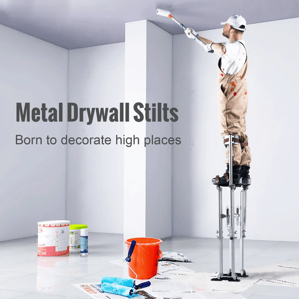 Adjustable Aluminum Drywall Stilts Professional Tool For Painting Taping And High Reach Tasks 5