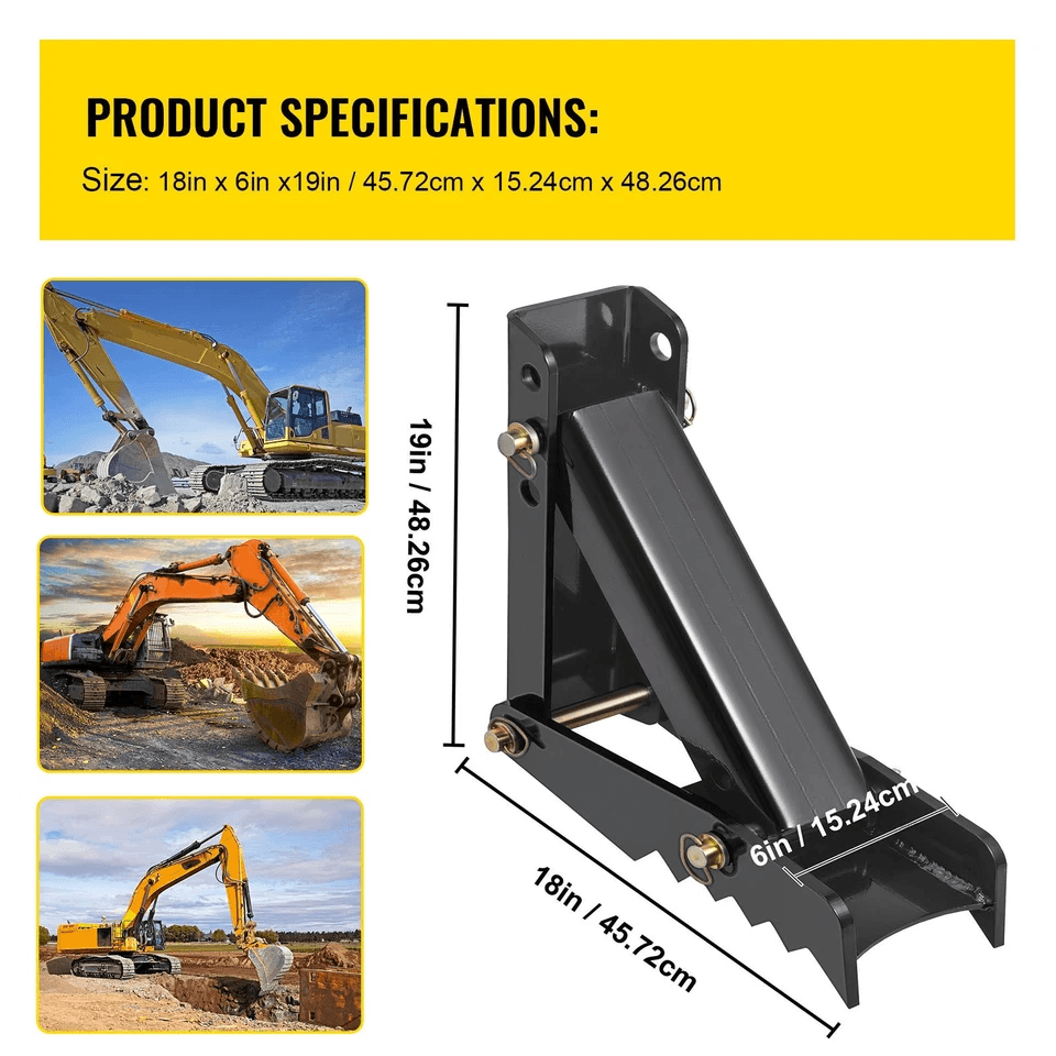 18 Backhoe Thumb Attachment  12 Steel Plate Universal Excavator Claw For Tractor 6