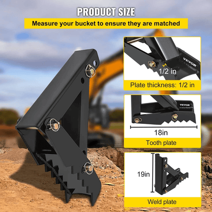 18 Backhoe Thumb Attachment  12 Steel Plate Universal Excavator Claw For Tractor 5
