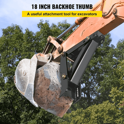 18 Backhoe Thumb Attachment  12 Steel Plate Universal Excavator Claw For Tractor 1