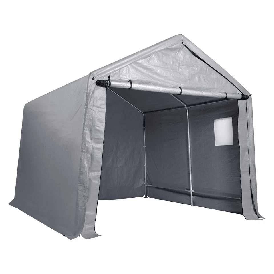HeavyDuty Portable Storage Shelter Garage Shed Tent Outdoor Zipper Carport For Vehicles Tools  Equi 8