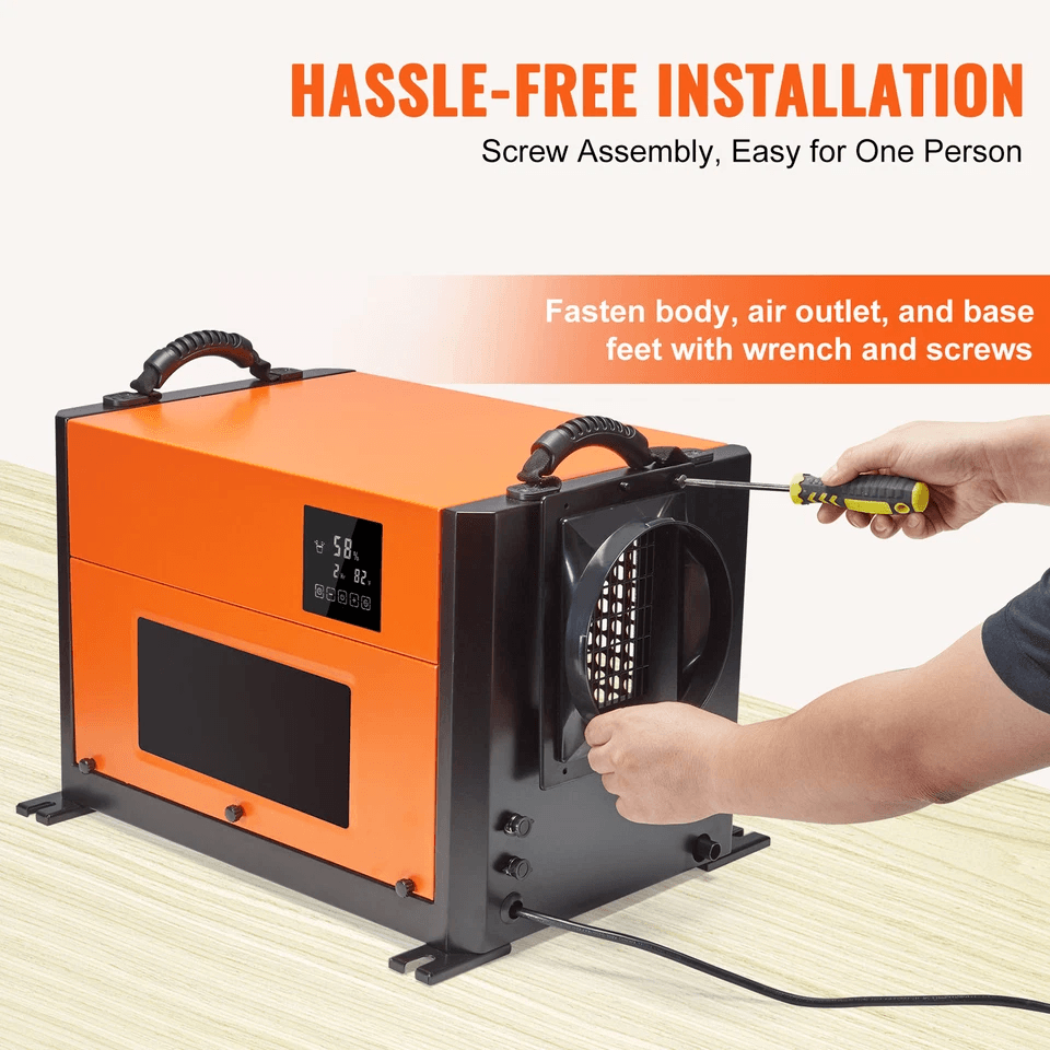 High Capacity Commercial Dehumidifier With Builtin Pump  Drain Hose For Crawl Spaces And Basements 4