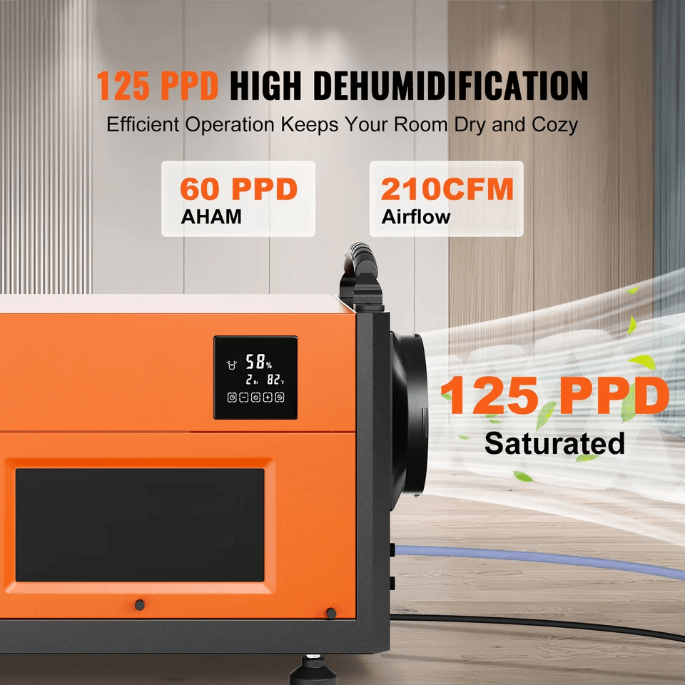 High Capacity Commercial Dehumidifier With Builtin Pump  Drain Hose For Crawl Spaces And Basements 1