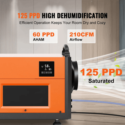 High Capacity Commercial Dehumidifier With Builtin Pump  Drain Hose For Crawl Spaces And Basements 1