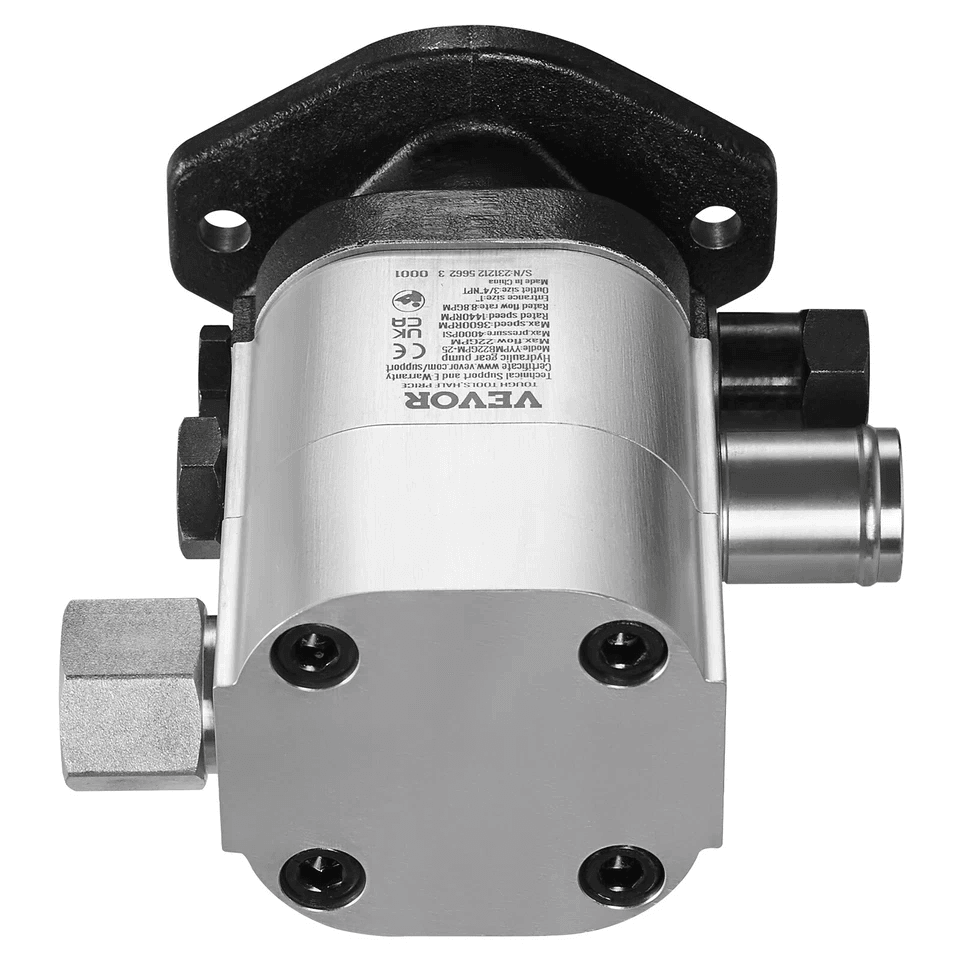 HeavyDuty VEVOR Hydraulic Log Splitter Pump Kit Gear Pump Stage With Valve Quiet Operation PSI For  8