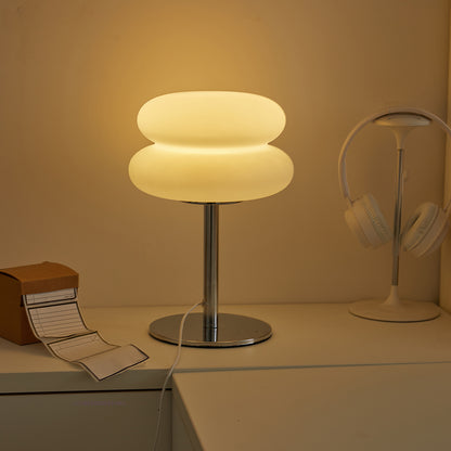 Creamy Style USB Bedside Lamp TriColor Dimmable Table Light for Bedroom  Living Room