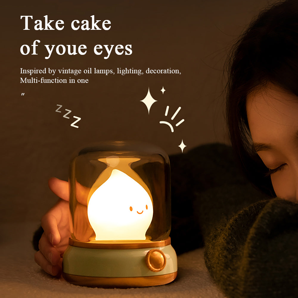 Cute Capybara Flameless Candle Night Light Dimmable 2Mode Bedside Lamp for Kid Bedroom