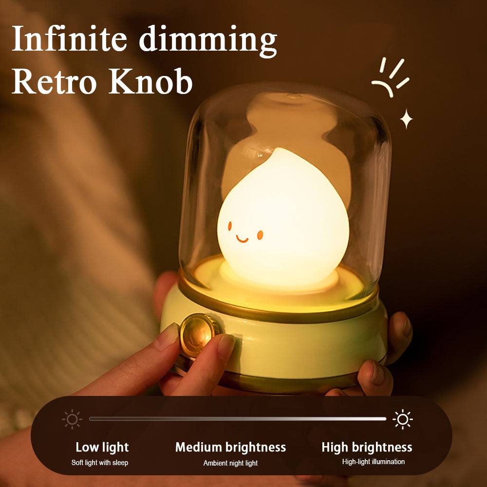 Cute Capybara Flameless Candle Night Light Dimmable 2Mode Bedside Lamp for Kid Bedroom