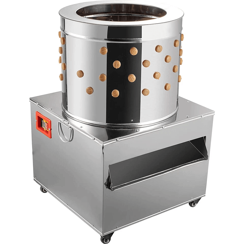 Stainless Steel Turkey Chicken Plucker Poultry DeFeather Machine Heavy Duty Plucking Machine With 1 8