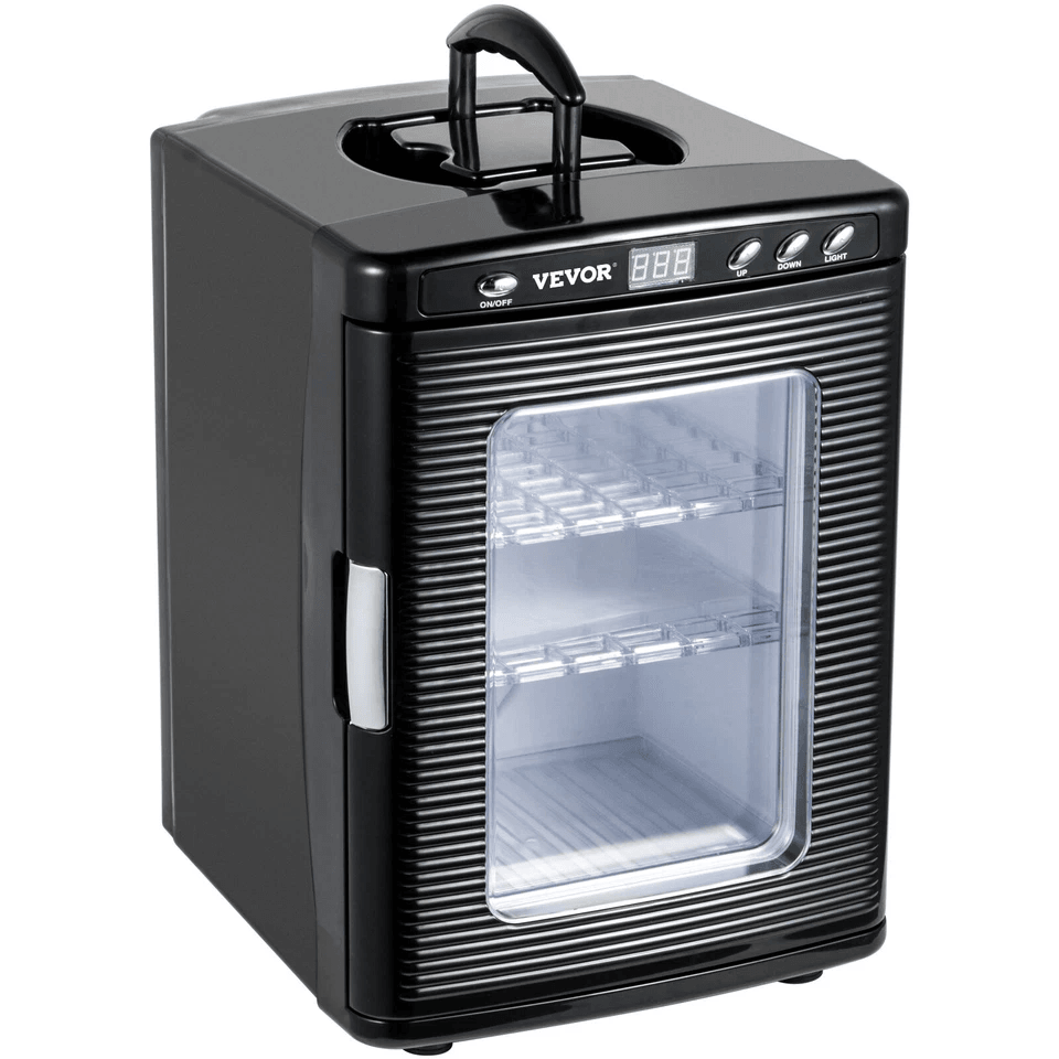 VEVOR 25L Black Reptile Egg Incubator 260C Scientific Lab Hatcher With LED Display  Dual Power For  8