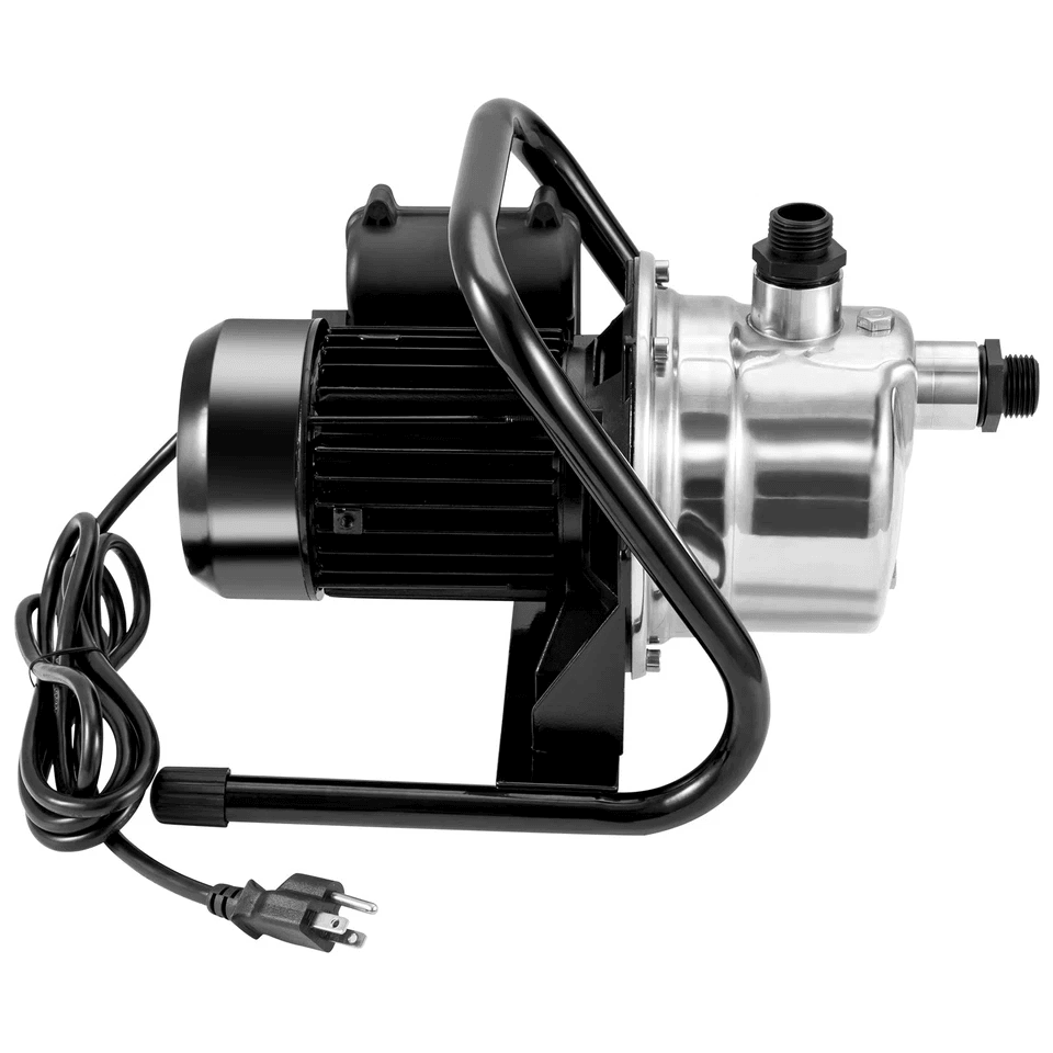 HeavyDuty Portable Garden Water Jet Pump Shallow Well Pump With Stainless Steel Jet Head High Flow  8