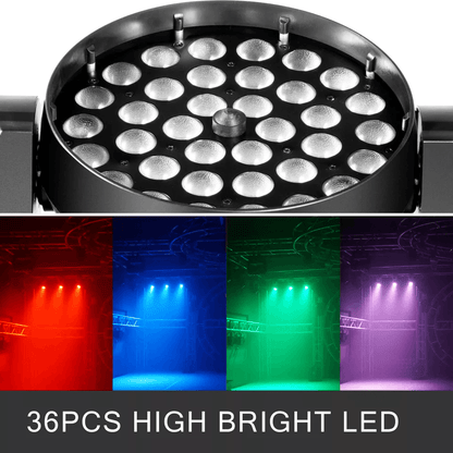 36x10W RGBW LED Zoom Moving Head Light  DMX DJ Stage Projector For Disco Party Wedding Club Events 5