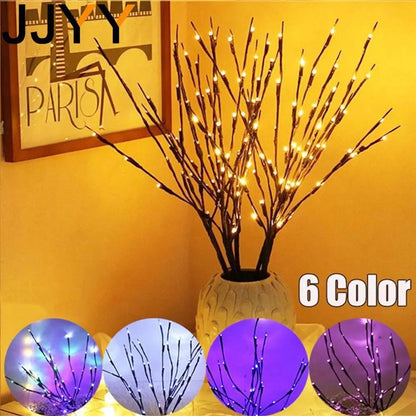 HighQuality Battery LED Branch Light Bendable Christmas Tree Lighting For Home  Holiday Decor 3