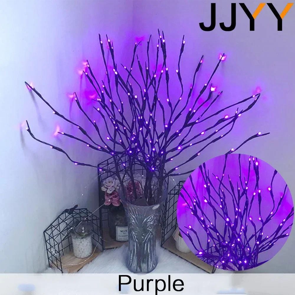 HighQuality Battery LED Branch Light Bendable Christmas Tree Lighting For Home  Holiday Decor 11