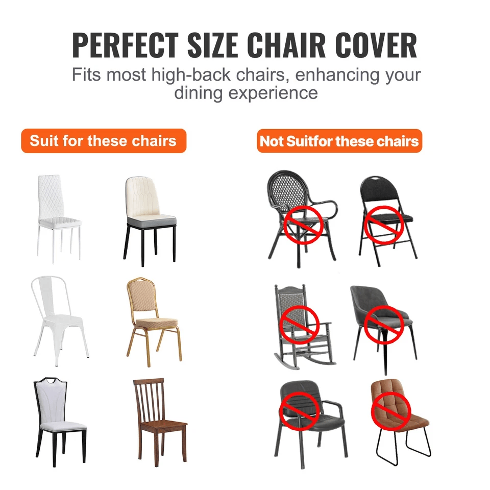 White Spandex Chair Covers Stretchable WrinkleFree Slipcovers For Weddings Banquets And Parties 3