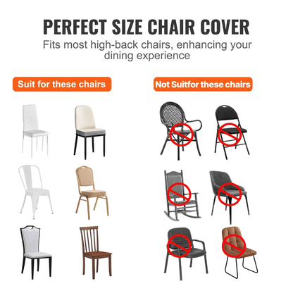 White Spandex Chair Covers Stretchable WrinkleFree Slipcovers For Weddings Banquets And Parties 3