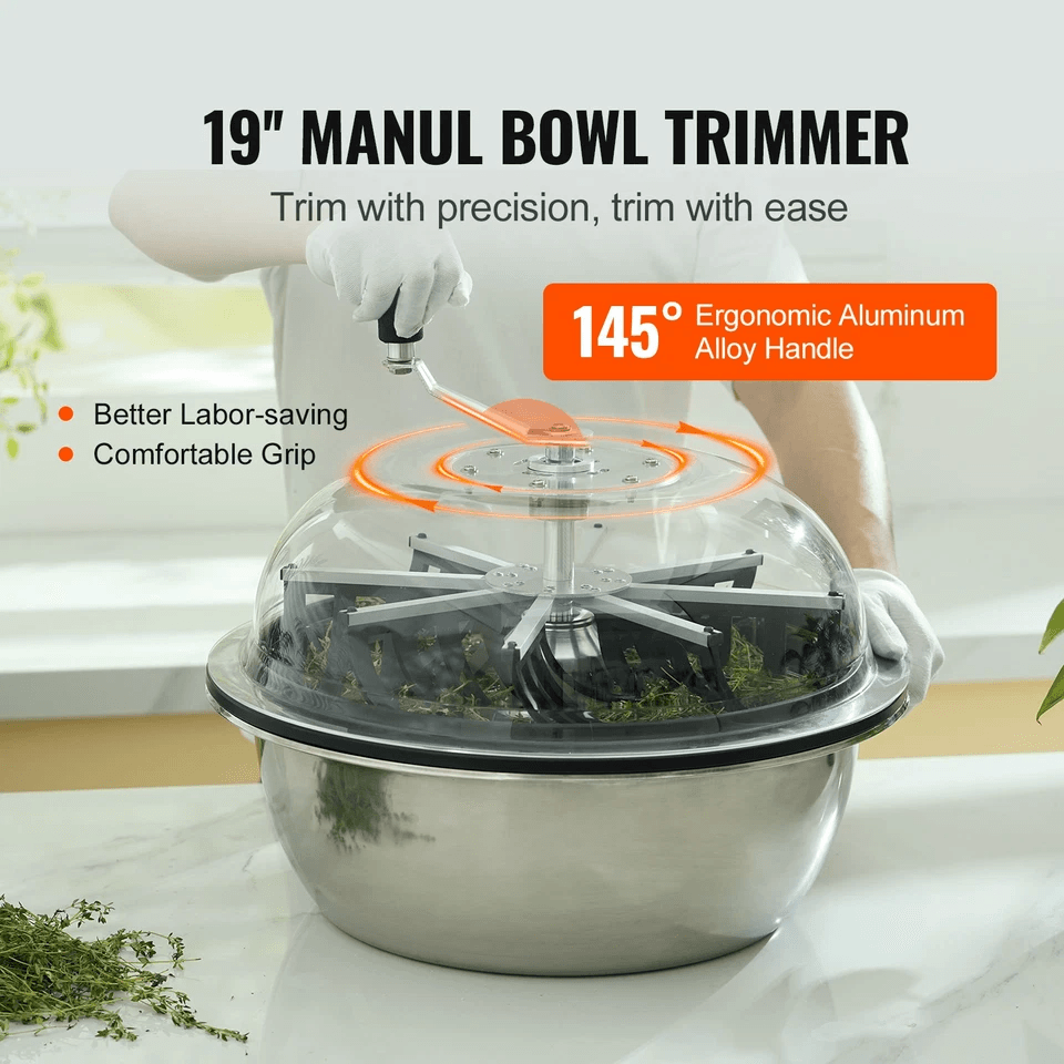 Leaf Bowl Trimmer Manual Bud Trimmer Stainless Steel Blades For Wet  Dry Trimming Clear Dome Hand P 2