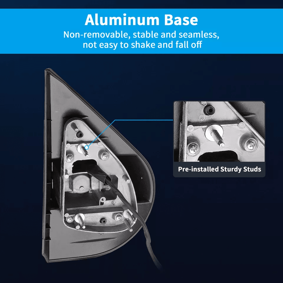 Power Heated Tow Mirrors For Chevy Silverado Sierra Pair With Turn Signal  Manual Folding 4