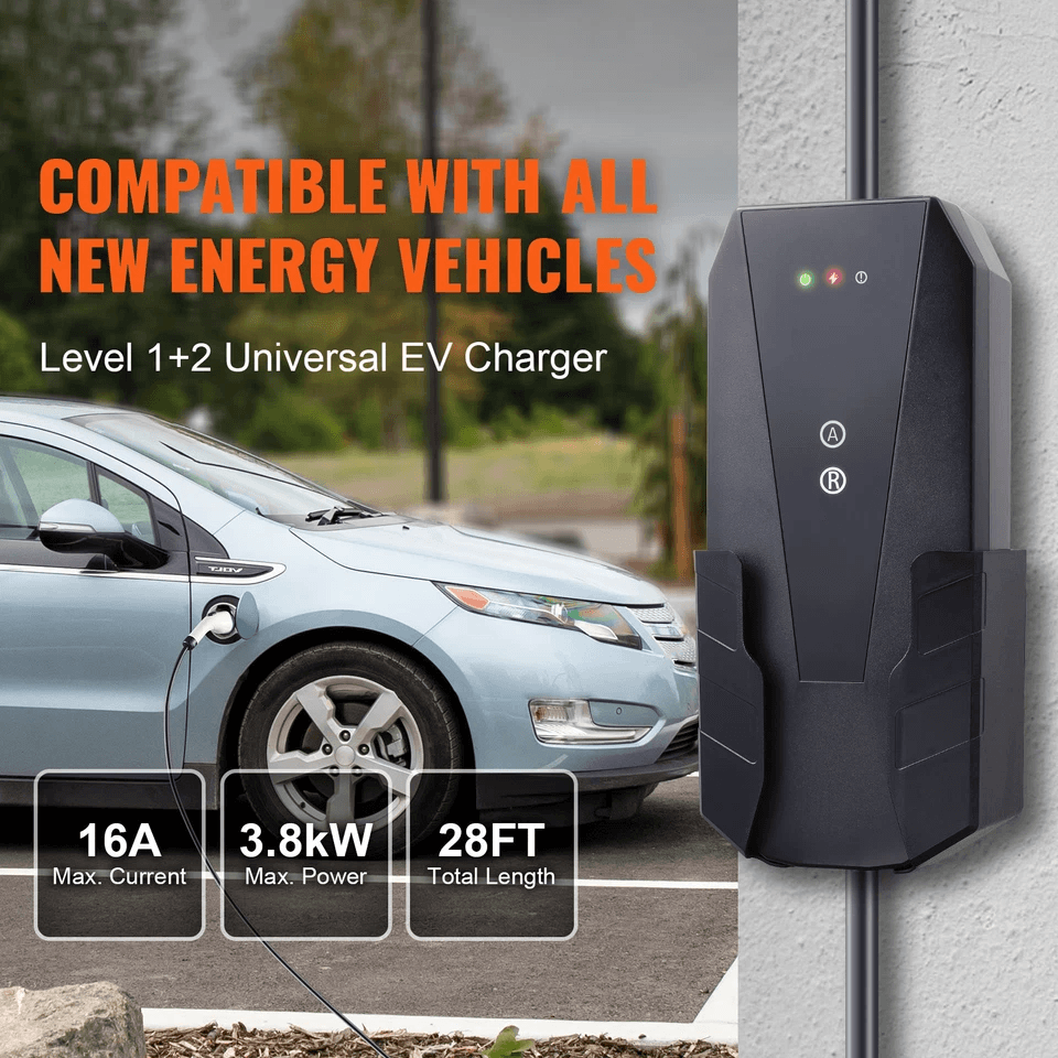 16Amp Level 1  2 Portable EV Charger EV Car Charging Cable For Home  Travel 2