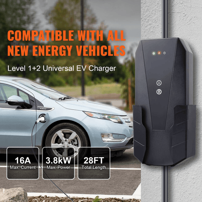 16Amp Level 1  2 Portable EV Charger EV Car Charging Cable For Home  Travel 2