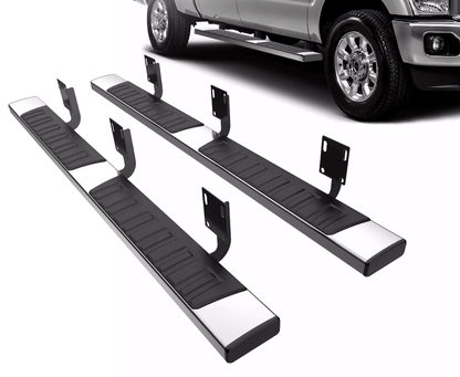 Stainless Steel Running Boards Side Nerf Bar for Ford Super Duty Crew Cab, No-Drill Installation