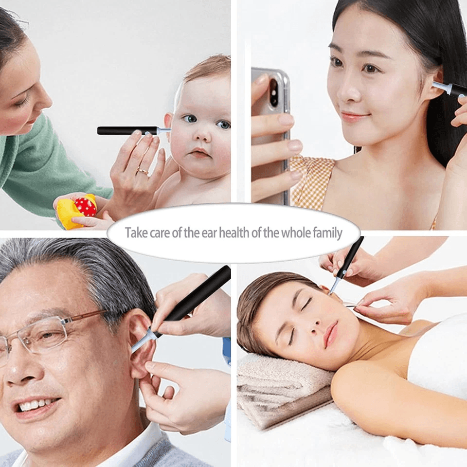 NEW LED Ear Wax Cleaner With 1080P HD Camera Otoscope Wireless Ear Cleaning Kit With Light For IPho 5