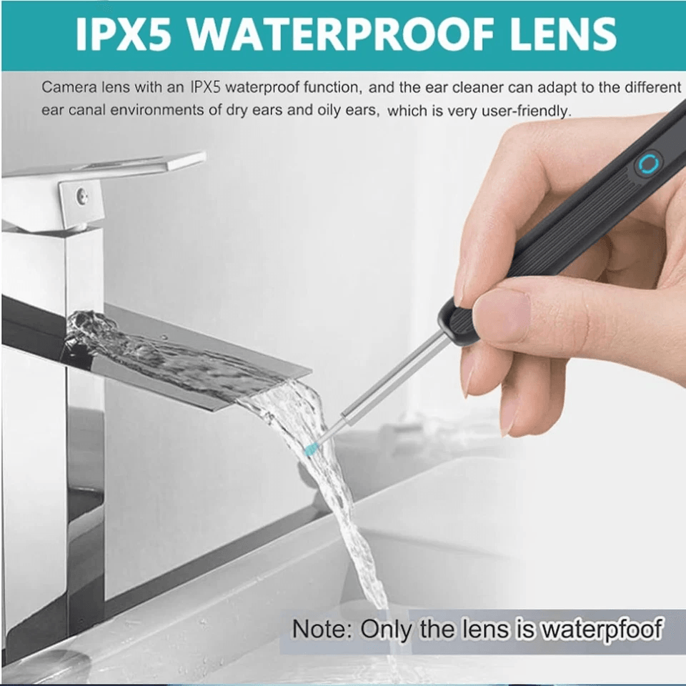 NEW LED Ear Wax Cleaner With 1080P HD Camera Otoscope Wireless Ear Cleaning Kit With Light For IPho 3