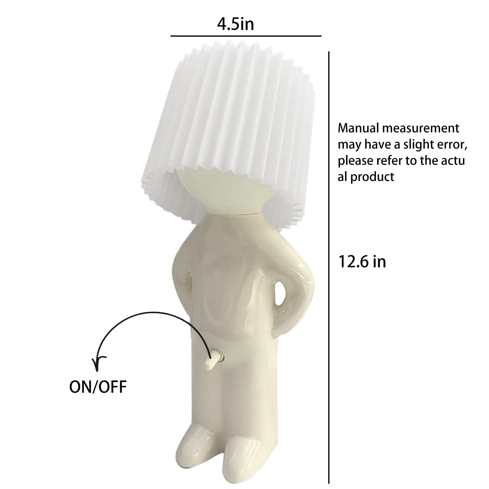 Creative Table Lamp Little Naughty Boy Night Light for Childrens Bedroom  Desk Decoration