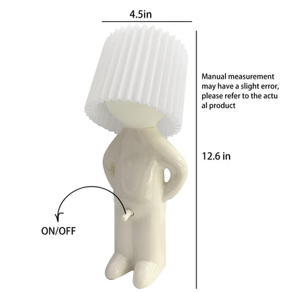 Creative Table Lamp Little Naughty Boy Night Light for Childrens Bedroom  Desk Decoration