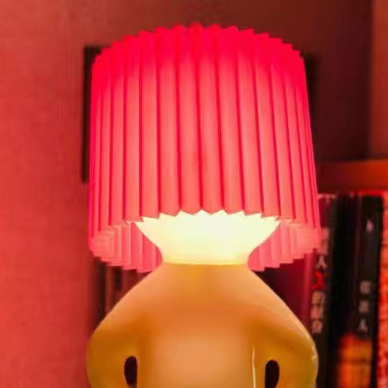 Creative Table Lamp Little Naughty Boy Night Light for Childrens Bedroom  Desk Decoration