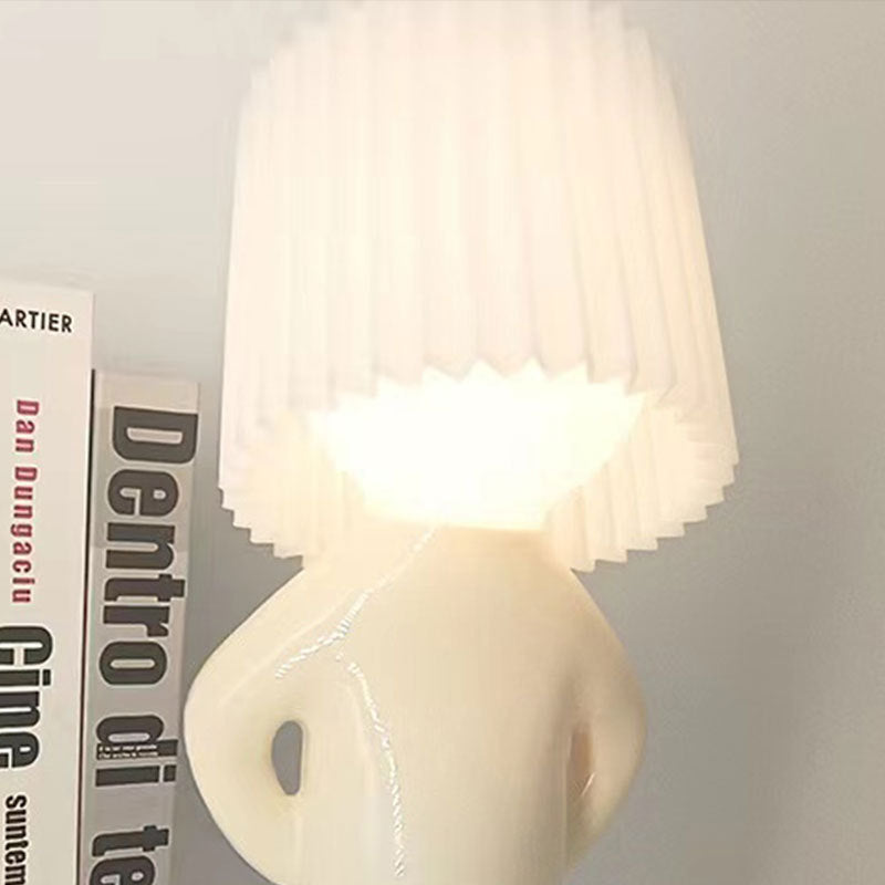 Creative Table Lamp Little Naughty Boy Night Light for Childrens Bedroom  Desk Decoration