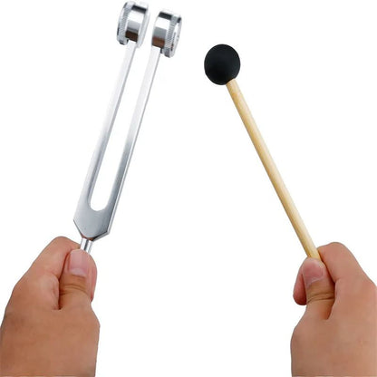 128 Hz Weighted Tuning Fork Set For Sound Therapy Healing Stress Relief BioAcoustic Tuning Fork For 4