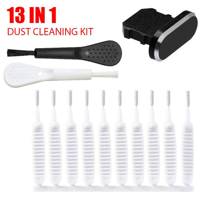 13PCS Dustproof Cleaning Brush Kit for iPhone  Android Mobile Speaker  Charging Port Cleaner
