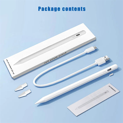 Stylus Pen for Apple iPad (2018–2023), Compatible with iPad Pro, Air, Mini, 6th to 10th Gen – Palm Rejection & Tilt Sup