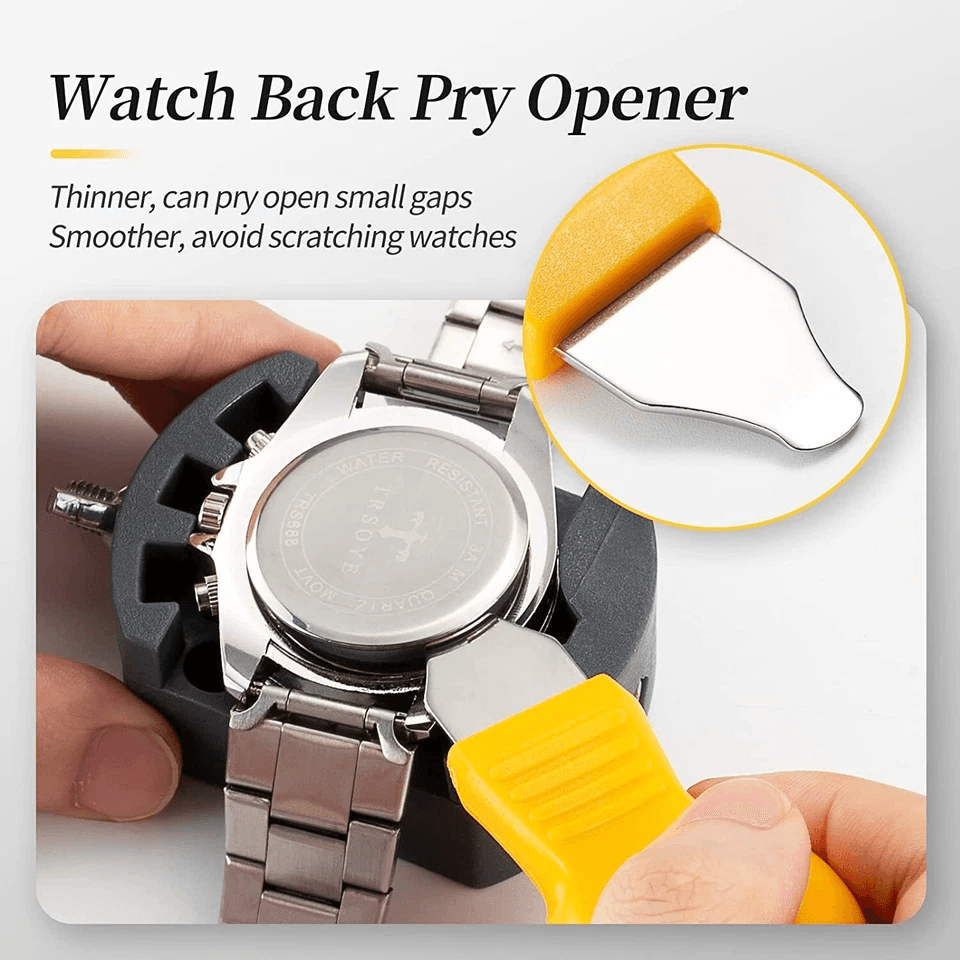 Complete Watch Repair Kit For Watchmaker Back Case Remover Link Pin Opener Spring Bar Tool Included 2