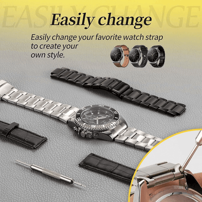 Complete Watch Repair Kit For Watchmaker Back Case Remover Link Pin Opener Spring Bar Tool Included 5