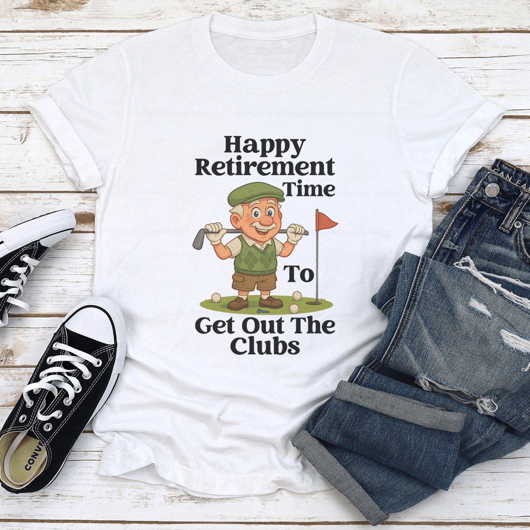 Happy Retirement Time To Get Out The Clubs Tree 1