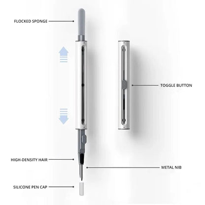 Bluetooth Earphone Cleaning Pen Multifunctional Brush  Cleaner for Earbuds Charging Cases and Mo